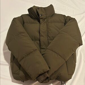 Men's Olive Puffer Jacket